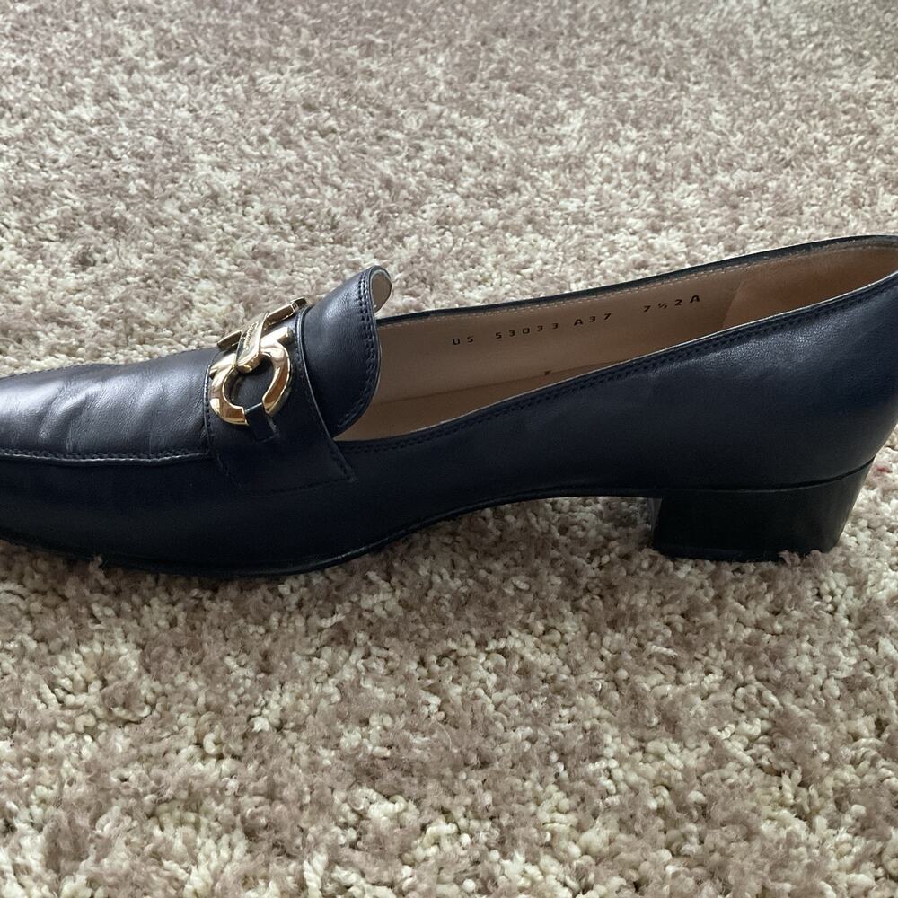 Salvatore Ferragamo Forever Women’s Slip On Shoe With Buckle 3cm Used 7 1/2AA - Picture 8 of 12